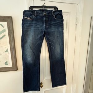 Diesel Dark Blue Men’s Zatiny Boot Cut Jeans